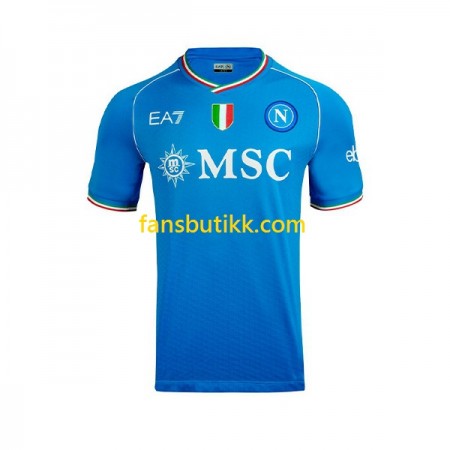 Fotballdrakt SSC SSC Napoli Hjemmetrøye 2023-2024 Kortermet